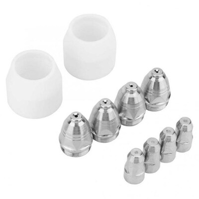P80 10pcs Electrode Nozzle Plasma Consumable Cutter Torch Si