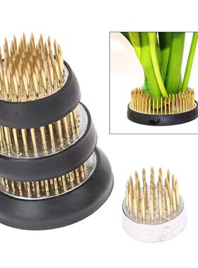 1PC Ikebana Kenzan Flower Frog Floristry Round Pin With Base