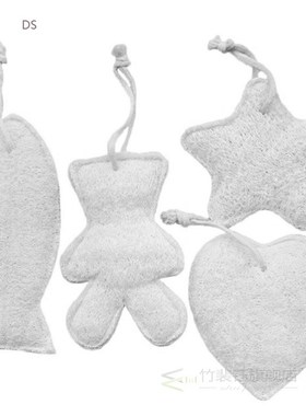 Natural Exfoliating h Pads Luffa  Body Sponge Scrubber Brush