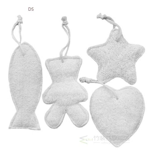 Natural Exfoliating h Pads Luffa  Body Sponge Scrubber Brush