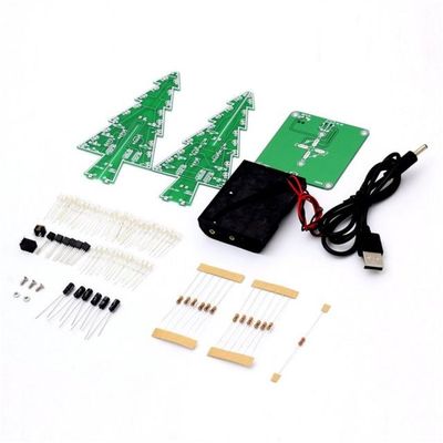 Decor Electronic LED Flash Circuit Parts Christmas Tree 3D T