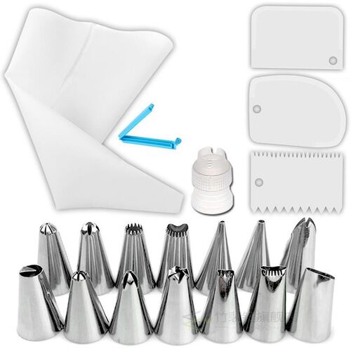 20pcs/set ilicone Pastry Bag Tips Cake Icing Piping Cream Ca