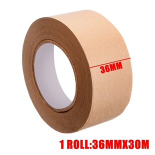 1 Roll 30m Gummed Kraft Paper Tape Bundled Adhesive Paper Ta