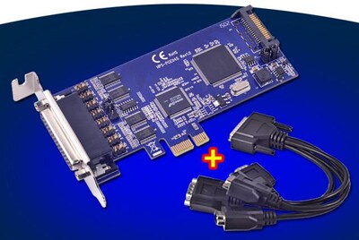 4 Port RS-232 COM Card Adapter PCI-Express 16C1054 Chipset T