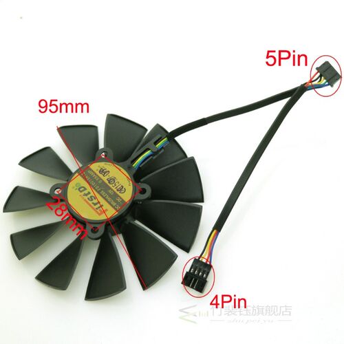 FD9015U12S FD10015H12S 12V 0.55A 95mm 28*28*28*28mm VGA Fan