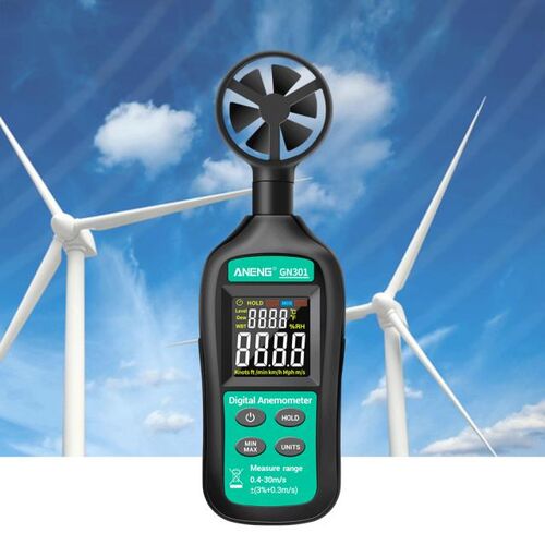 Practical Digital Anemometer Wind Speed Meter Temperature Te