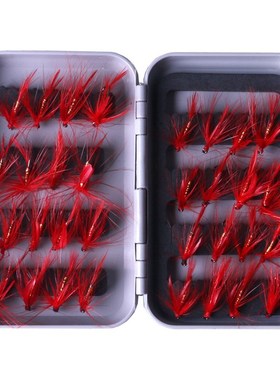32pcs Pesca Artificial Fake Fly Shape Feather Fly Fishing Lu