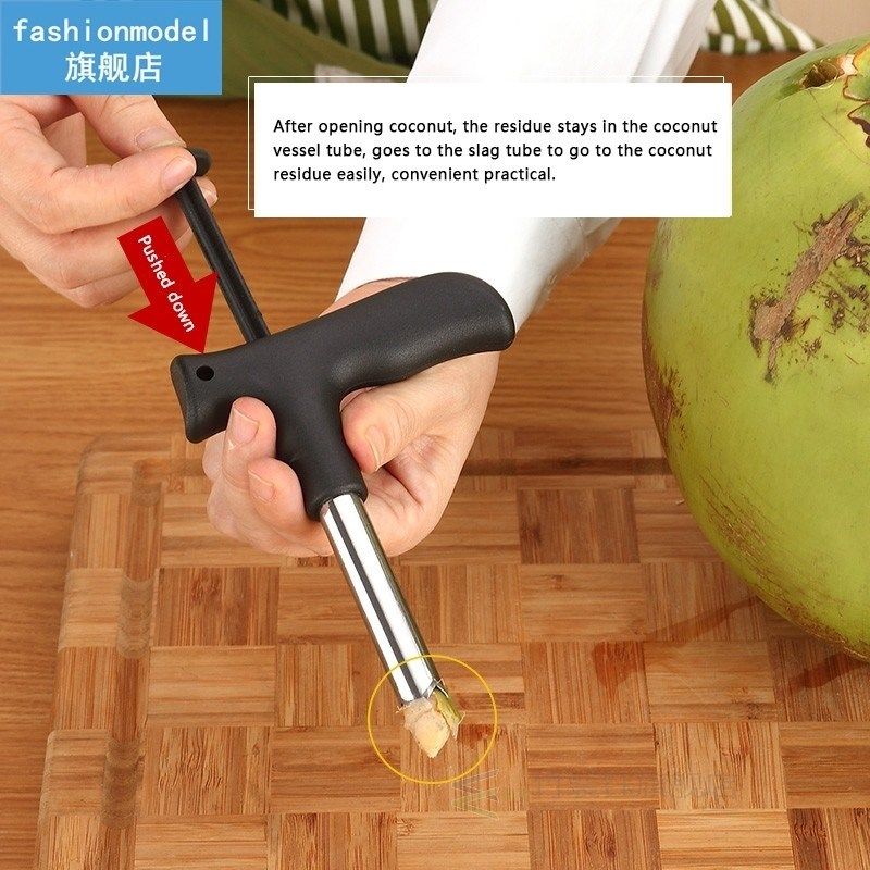 coconut opener fruit drill hole stainless steel can opener k