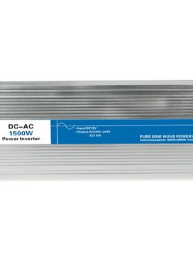 Power 1500W DC Input 12V 24V 48V AC Output 110V 220V Pure Si