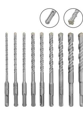 9Pcs Carbide Tipped Cross Head 5-16mm Electric Hammer SDS Sh