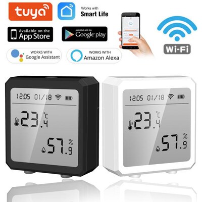 Tuya WiFi Temperature Humidity Sensor Real-time Monitoring H
