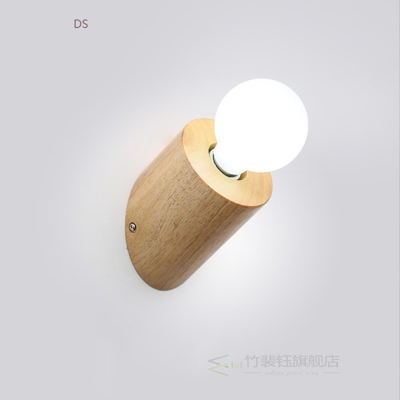 Nordic Wall Lamp desgin wood vanity light Simplicity led E27