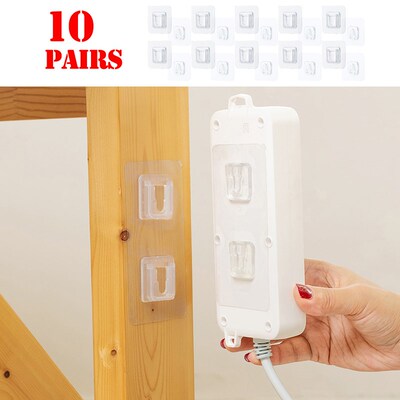Double-Sided Adhesive Wall Hooks Hanger Strong Transparent H