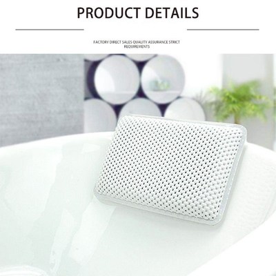 Soft Spa Bath Pillow Anti-Slip Bathtub Waterproof Bath Pillo