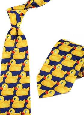 Movie How I Met Your Mother HIMYM Barney Yellow Duck Tie Cos