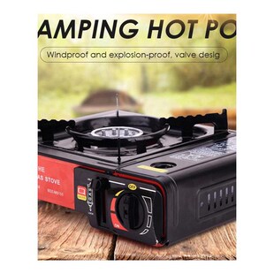 Portable Butane Gas Stove with Carrying Case for Camping