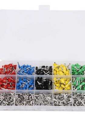 1640pcs Crimp Terminals Tube Type Cold-Press Wire Terminals