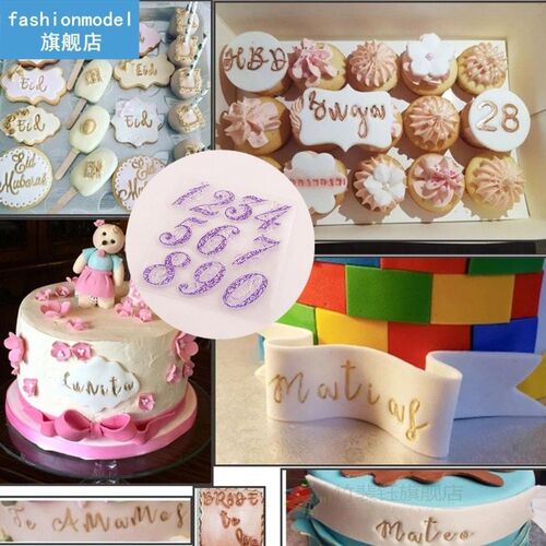 Cake Decorating Tools Alphabet Fondant Cake Stamp Silicone M