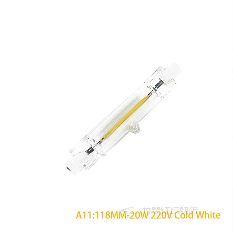 LED Bulb R7S 78/118mm Dimmable COB Lamp Light Glass Tube Rep