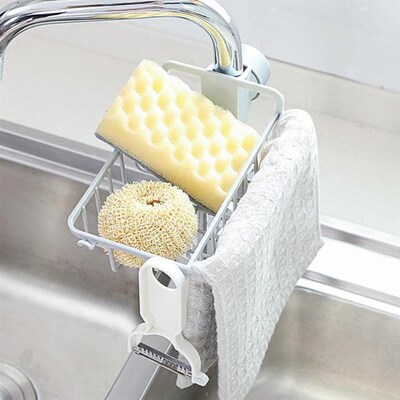Kitchen Sink Drain Rack Sponge Storage Faucet Holder Drying
