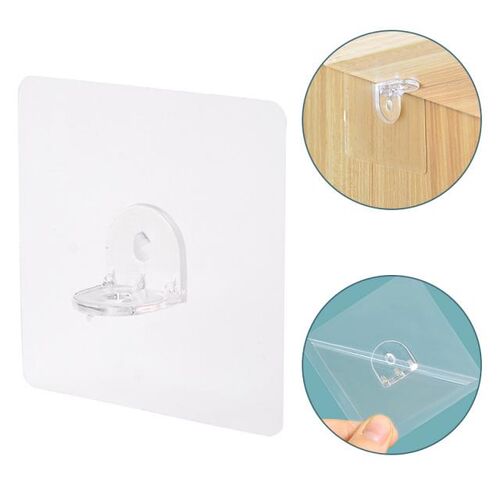 1PC Shelf Support Adhesive Pegs Plastic Cabinet Closet Shelf