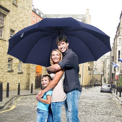 152CM Top-quality Umbrella Men Rain Woman Windproof Large Pa