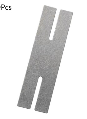 100pcs 0.15*8*28 H type Nickel Plated Steel Strap Strip Shee