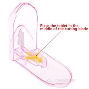 1PC Medicine Pill Holder Tablet Cutter Splitter Pill Case Mi