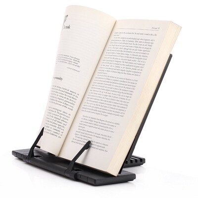 Portable Steel Book Stand Frame Reading Desk Holder with 7 T