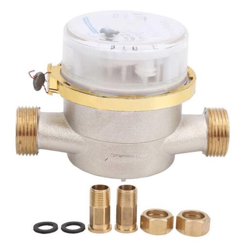 TS-S3003E BSPT 1/2 Cold Water Meter Home Mechanical Pointer