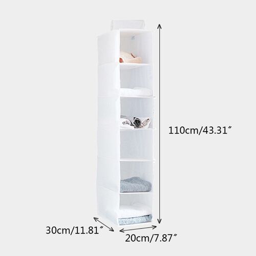 Foldable Hanging Wardrobe Organizer Holder Storage Bag Close