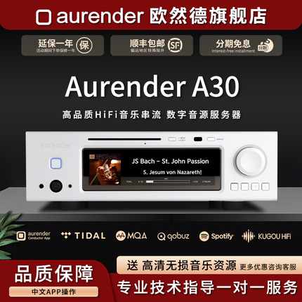 Aurender/欧然德A30数播串流CD抓轨DAC解码器前级耳放音乐播放器