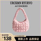 ZAR FENDEN韩版 少女云朵包高级感褶皱包简约充棉轻便手提单肩包包