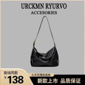 冬季 ZAR FENDEN棕色复古托特包女2024新款 潮百搭大容量单肩斜挎包