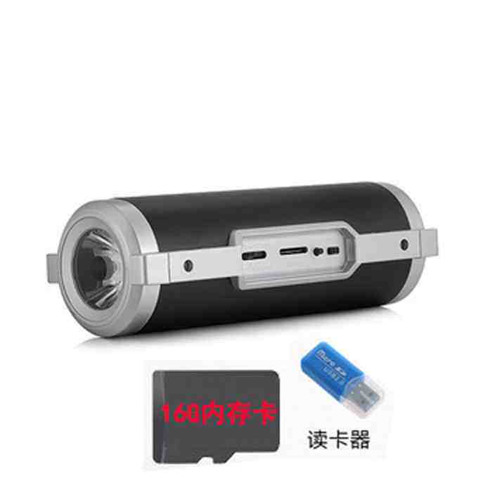 老鱼头A1103 自行车小音响便携低音炮户外迷你手电筒骑行蓝牙音箱