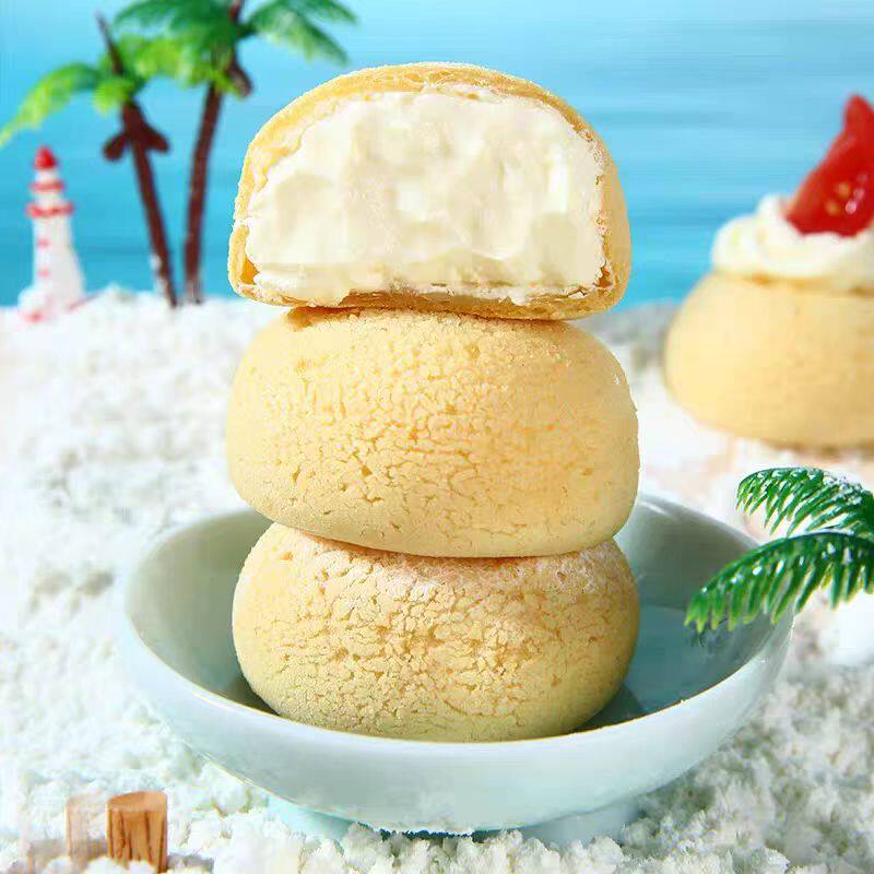 阿诺爆浆麻薯奶油芝士脆皮泡芙球大福网红糕点心甜品西式糯米糍