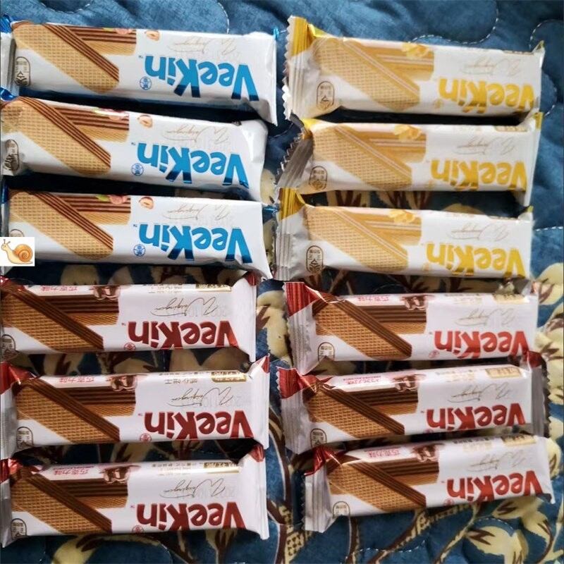 【抢】达利园好吃点威化饼干榛子巧克力海盐味香脆夹心饼干