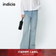 阔腿微喇叭水洗宽松牛仔裤 indicia标记商场同款 春季 女6A403NK130C