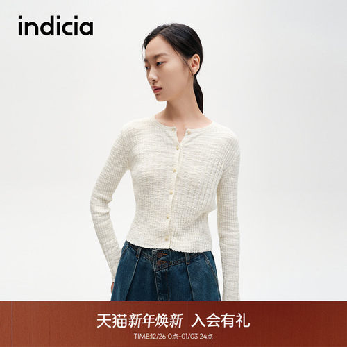 indicia标记时尚显瘦针织开衫