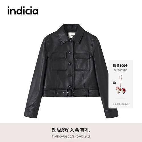 indicia标记帅气酷飒皮衣