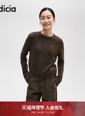 indicia标记商场同款春冬新款美拉德慵懒风软糯感毛衫 F2D4MS703N