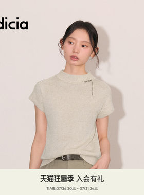 the indicia标记2026秋新款韩系松弛莱赛尔亚麻针织衫 L2C6ZZ226Z
