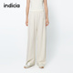柔软百搭米白直筒休闲裤 indicia标记商场同款 25春新款 F2A5KZ071N
