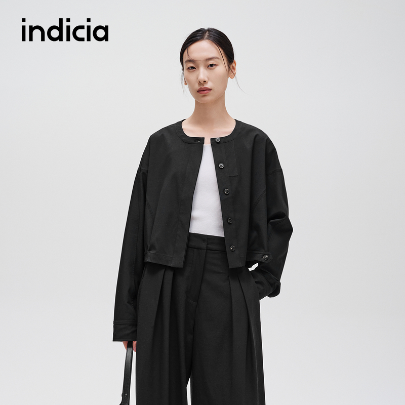 indicia标记简约通勤舒适短外套