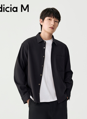 indiciaM标记男装商场同款25秋新款双色衬衫通勤高智感M2D5CS116B