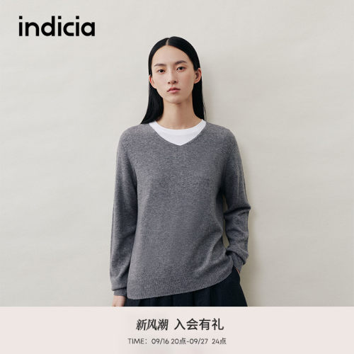 indicia标记冬新款简约气质多色可选亲肤柔软毛衫 L2D5MS290