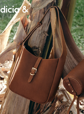 indicia&标记腋下托特包包AF2C5BP101复古风方桶单肩包小众高级感