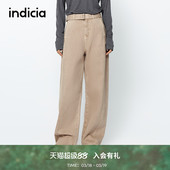 牛仔裤 indicia标记商场同款 复古工装 美式 显瘦F2A5NK063F 25春新款