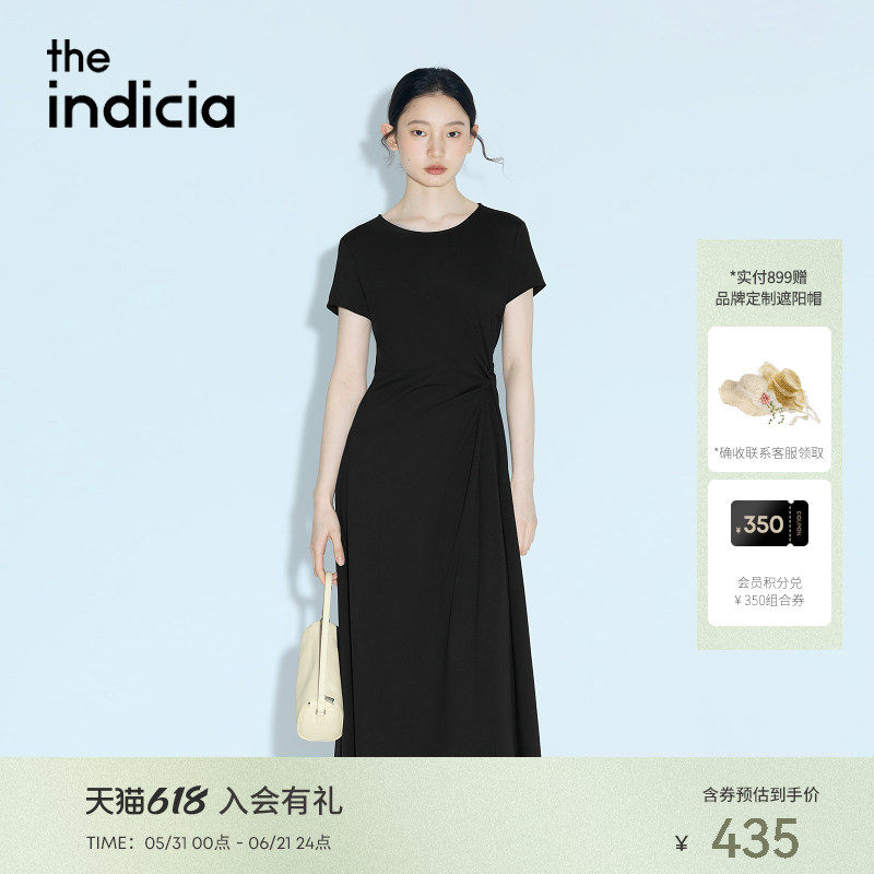 the indicia标记2026夏季新款轻熟优雅感软糯丝滑连衣裙L2B6LQ113