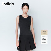 无袖 indicia标记2026春新款 松弛高级感短款 背心显高显瘦L2A6BX021